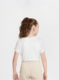Nike, Sportswear Short Sleeve Slim Crop Tee, white, Image 2 of 5
