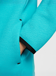 Nike, Sportswear Tech Fleece Full-Zip Hoodie, turquoise, Image 5 of 6