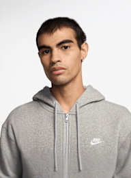 Nike, Club Basketball Fleece Hoodie, grey, Image 3 of 3