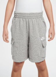 Nike, Sportswear Club French-Terry Cargo Shorts, grijs, Afbeelding 2 van 8