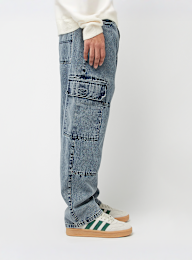 Urban Classics, Tapered Heavy Ounce Baggy Cargo Jeans, blauw, Afbeelding 4 van 7