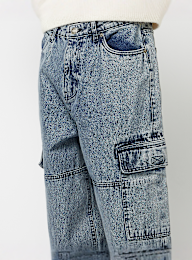 Urban Classics, Tapered Heavy Ounce Baggy Cargo Jeans, blauw, Afbeelding 5 van 7