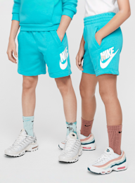 Nike, Junior Sportswear Club French-Terry Short High Brand Read, turquoise, Image 1 of 6