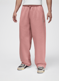 Jordan, Brooklyn Fleece Oversized Open- Hem Pants, Pink, Image 1 of 5