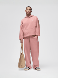 Jordan, Brooklyn Fleece Oversized Open- Hem Pants, Pink, Image 5 of 5
