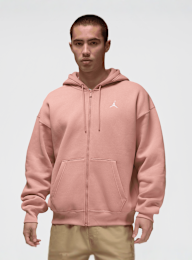 Jordan, Brooklyn Oversized Full-Zip Hoodie, light pink, Image 1 of 7