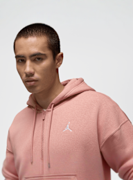 Jordan, Brooklyn Oversized Full-Zip Hoodie, Pink, Image 3 of 7