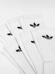 adidas Originals, 6 PACK - Trefoil Cushion Crew Socks, white, Image 2 of 2