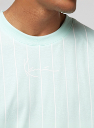 Karl Kani, Signature Pinstripe T-Shirt, green, Image 3 of 4
