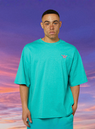 MCM x SNIPES, Flamingo T-Shirt, turquoise, Image 2 of 7