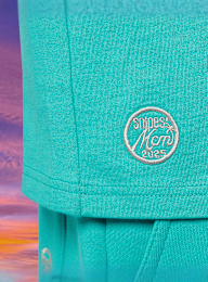 MCM x SNIPES, Flamingo T-Shirt, turquoise, Image 5 of 7