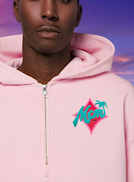 MCM x SNIPES, Palm Zip Hoodie, light pink, Image 3 of 6