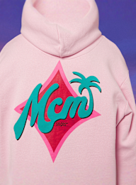 MCM x SNIPES, Palm Zip Hoodie, light pink, Image 4 of 6