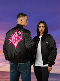 MCM x SNIPES, Miami Palm Bomber Jacket, black, Image 1 of 8