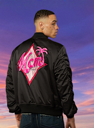 MCM x SNIPES, Miami Palm Bomber Jacket, black, Image 3 of 8