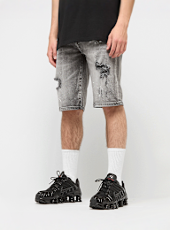 2Y STUDIOS, Victor Ripped Slim Fit Shorts, grey, Image 1 of 5