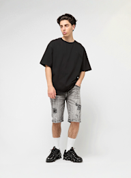 2Y STUDIOS, Victor Ripped Slim Fit Shorts, grey, Image 5 of 5