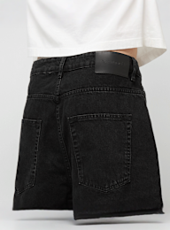 2Y STUDIOS, Joran Open Hem Baggy Shorts, black, Image 4 of 5