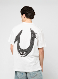 True Religion, Relaxed NU Brush Tee, white, Image 2 of 5
