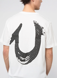 True Religion, Relaxed NU Brush Tee, wit, Afbeelding 4 van 5