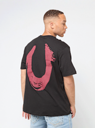 True Religion, Relaxed NU Brush Tee, black, Image 2 of 5