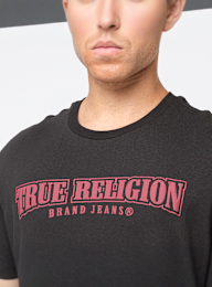True Religion, Relaxed NU Brush Tee, black, Image 3 of 5
