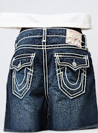 True Religion, Vinny Rope Stitch Short, blue, Image 4 of 5