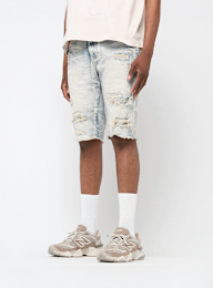 Smoke Rise, Rip & Repair Denim Shorts, blue, Image 1 of 5