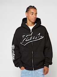 FAVELA, Off Set Frontzip Hoodie, zwart, Afbeelding 1 van 5