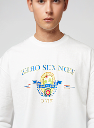zəяo si:x nœf, Royal Resort Oversized Tee, white, Image 3 of 4