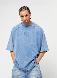 zəяo si:x nœf, Alternate Logo Ornament Oversized Raglan Tee, blue, Image 2 of 5