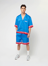 zəяo si:x nœf, Primary Logo Ornament Resort Shirt, blue, Image 5 of 5