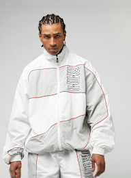 zəяo si:x nœf, Alternate Logo Oversized Color Block Track Jacket, white, Image 1 of 5