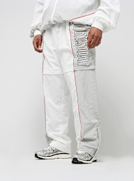 zəяo si:x nœf, Primary Logo Oversized Straight Leg Color Block Trackpants, white, Image 1 of 9