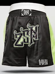 zəяo si:x nœf, ZSN Muay Thai Shorts, black, Image 5 of 6