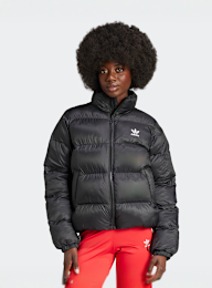 adidas Originals, adicolor Short Puffer Jacket, zwart, Afbeelding 1 van 5