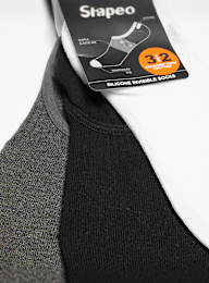 SNIPES, 3 PACK - Silicon invisble Socks, multi-colour, Image 4 of 4