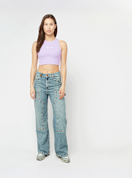 Karl Kani, Small Signature Essential Racer Rib Top, purple, Image 4 of 4