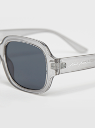 Karl Kani, Autograph Rectangular Shaped Sunglasses, grey, Image 3 of 4