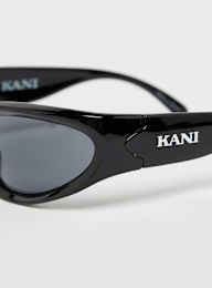 Karl Kani, Retro Oval Shaped Sunglasses, black, Image 3 of 4