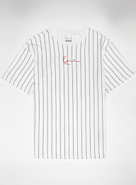Karl Kani, Small Signature Essential Pinstripe Tee Junior, biały, Obraz 1 z 3