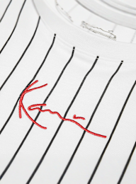Karl Kani, Small Signature Essential Pinstripe Tee Junior, biały, Obraz 3 z 3