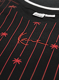Karl Kani, Signature Palm Pinstripe T-Shirt Junior, black, Image 3 of 3