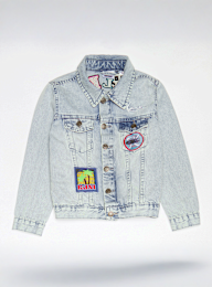Karl Kani, Patches Denim Jacket Junior, blauw, Afbeelding 1 van 4