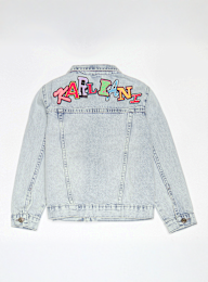 Karl Kani, Patches Denim Jacket Junior, blauw, Afbeelding 2 van 4