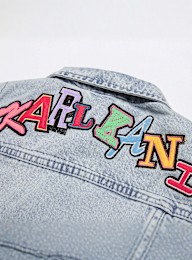 Karl Kani, Patches Denim Jacket Junior, blauw, Afbeelding 4 van 4