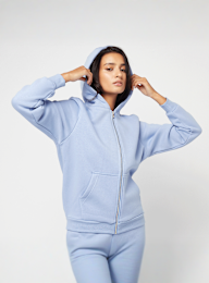 Urban Classics, Fluffy Zip Hoody, blue, Image 1 of 4