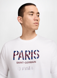 Nike, PSG Wordmark Tee, white, Image 3 of 5