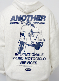 Another Cotton Lab, Summer in Paradise Oversized Hoodie, grey, Image 4 of 5