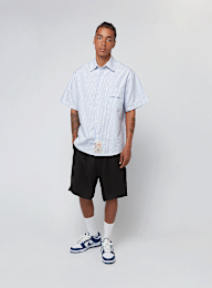 Another Cotton Lab, Oversized Short Sleeve Shirt, blue, Image 6 of 6